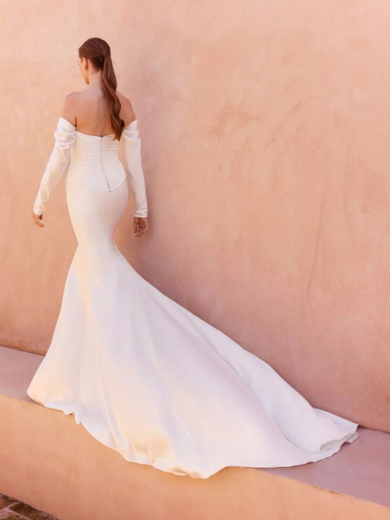 Pronovias Tzara with Mermaid and Sleeves